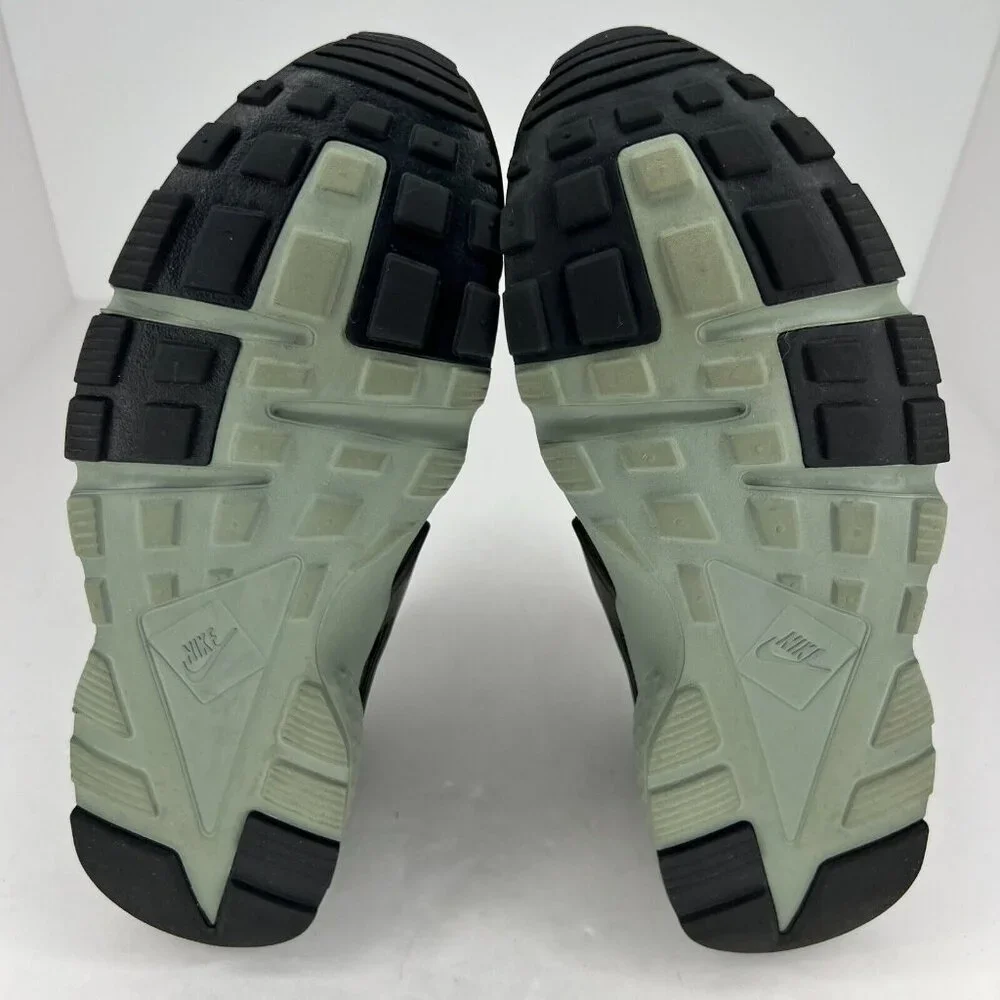 Nike Youth 654275-302 Green Air Huarache Sequoia Low Top Size 7 Y Running Shoes